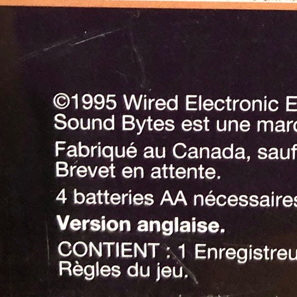 SoundBytes, Electronic Adult Game, VINTAGE 1995, NEW, SEALED - Picture 9 of 9